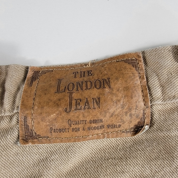 Vintage Women's The London Jean Moda Int'l Jeans Size 8 khaki high rise Mom ^ - Picture 3 of 7